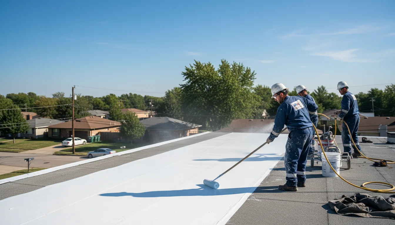 Commercial roof coating in Midlothian, TX near me